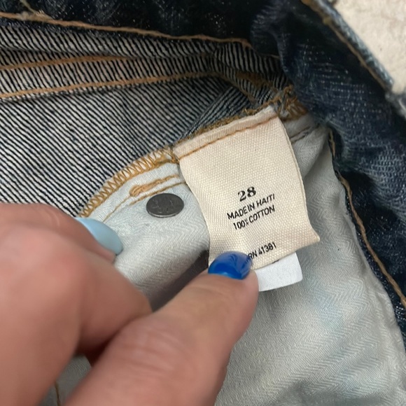 NEW Ralph Lauren Polo Denim rip off navy blue jeans shorts 28 - Picture 7 of 11